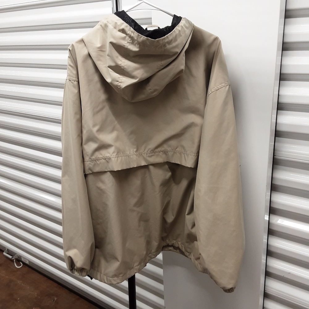 Men's Tan Windbreaker Jacket - Picture 2 of 3